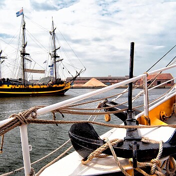 l'Etoile du roy vu du Morgenster escales 2013 à Dunkerque